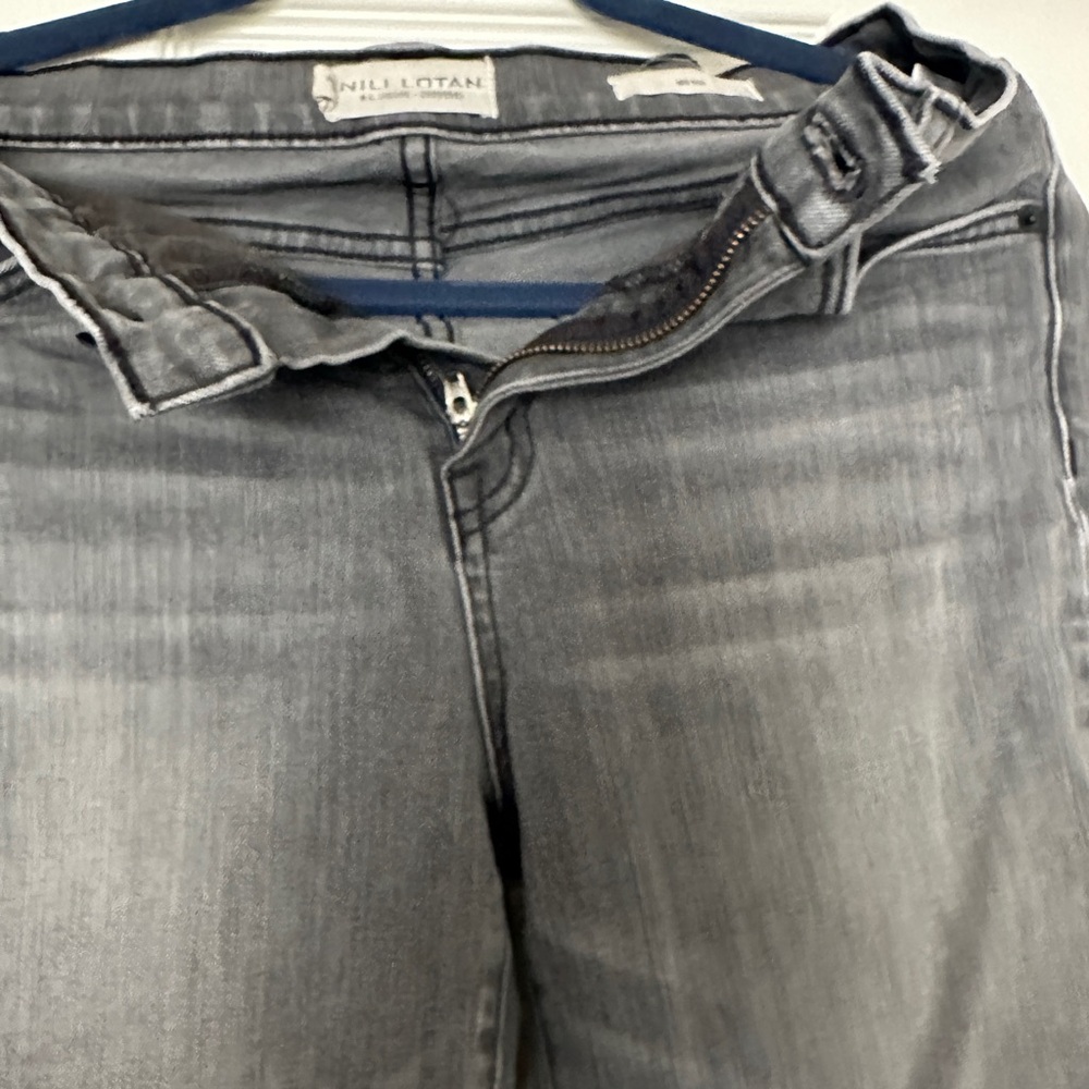 Nili Lotan Charcoal Denim Pants - Picture 3 of 7